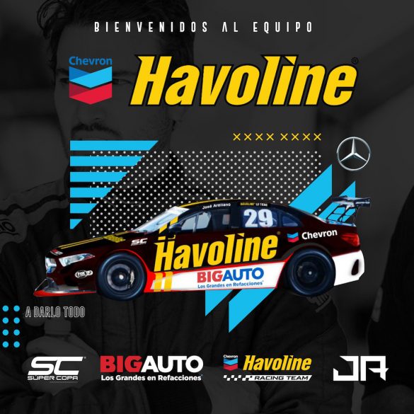 Chevron Havoline Racing Team recibe al piloto José Arellano en la Súper Copa Mercedes-Benz