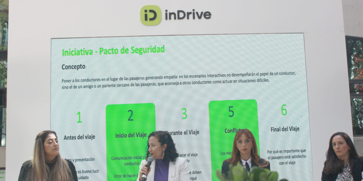 InDrive e Inmujeres comienzan programa "Puedes Viajar Tranquila"