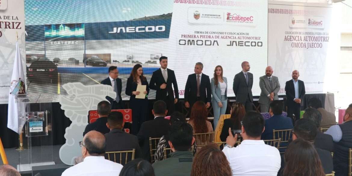 Colocan primera piedra de distribuidora Omoda & Jaecoo Ecatepec