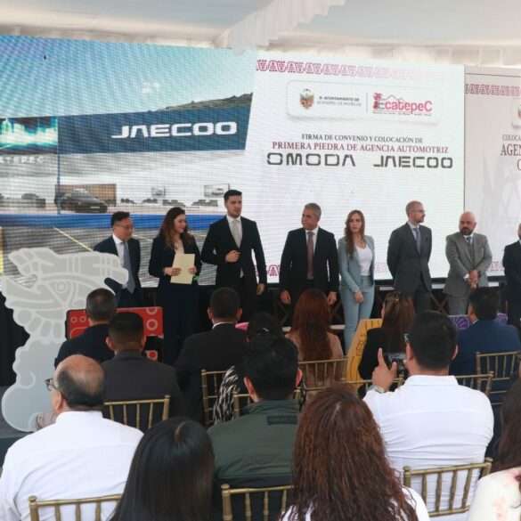 Colocan primera piedra de distribuidora Omoda & Jaecoo Ecatepec