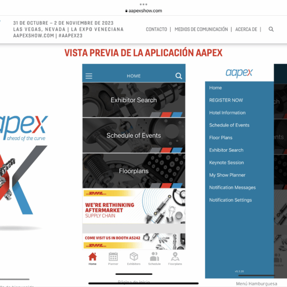 DHL Supply Chain patrocina APP de AAPEX 2023