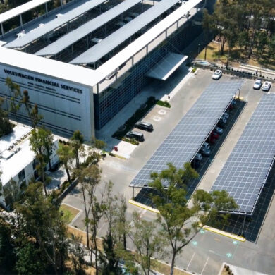 Celdas solares en instalaciones de Volkswagen