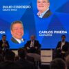 Julio Cordero, presidente de Grupo PROA de Argentina; Carlos Andrés Pineda, Presidente de Asopartes de Colombia y Roberto de la Rosa, Presidente de ARIDRA de México