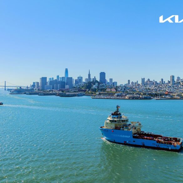 KIA colabora con Ocean Cleanup
